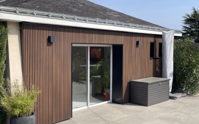 Installation d’un bardage en bois à Angers